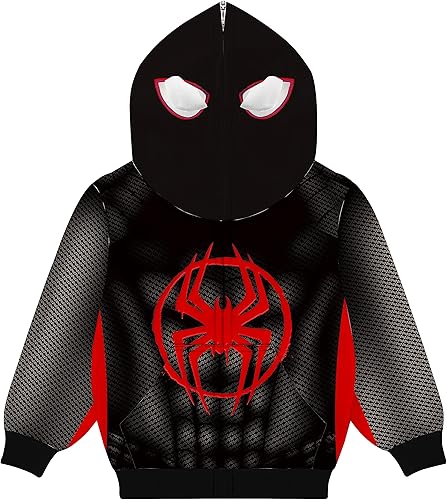 sunmond Boys Girls Hoodie Toddler Zip Up Costume Jacket Halloween Cosplay Sweatshirt Party Dress Up Outfit