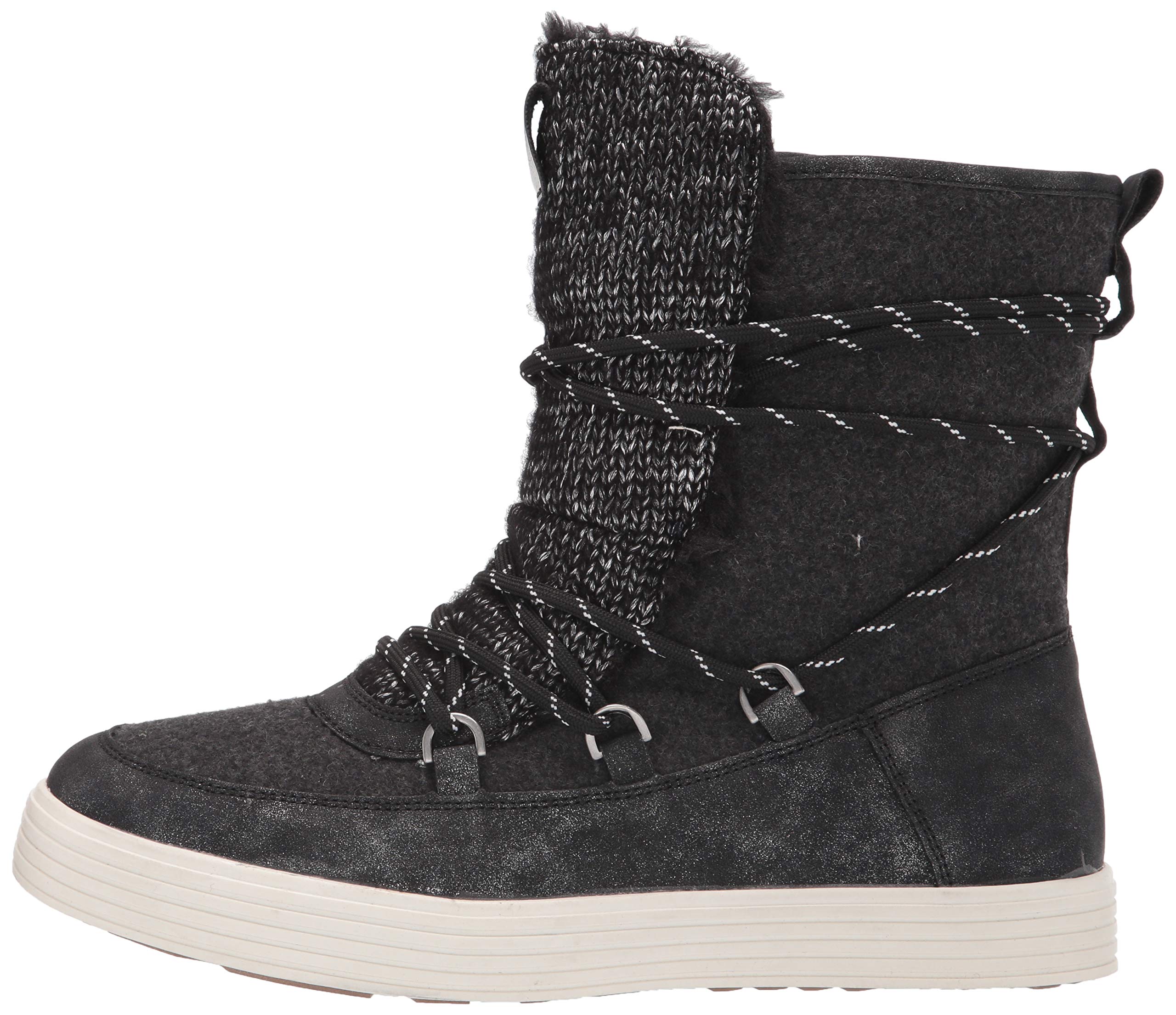 Muk Luks Damskie buty Lace Up Fashion Boot, czarne, 6