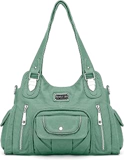 Purses for Women Large Hobo Bags Top Handle Handbags for Women Shoulder Bag Satchel Tote Vegan Leather, H163553 - Mint