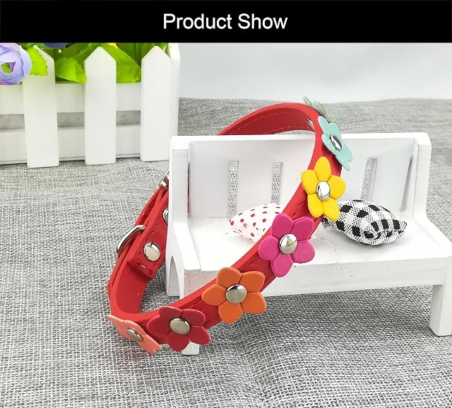 Foto 5 de 7 de Newtensina Cuello de Perro con Estilo Collar de Perro Lindo Cuello de niña Collares de Perrito para Perros…
