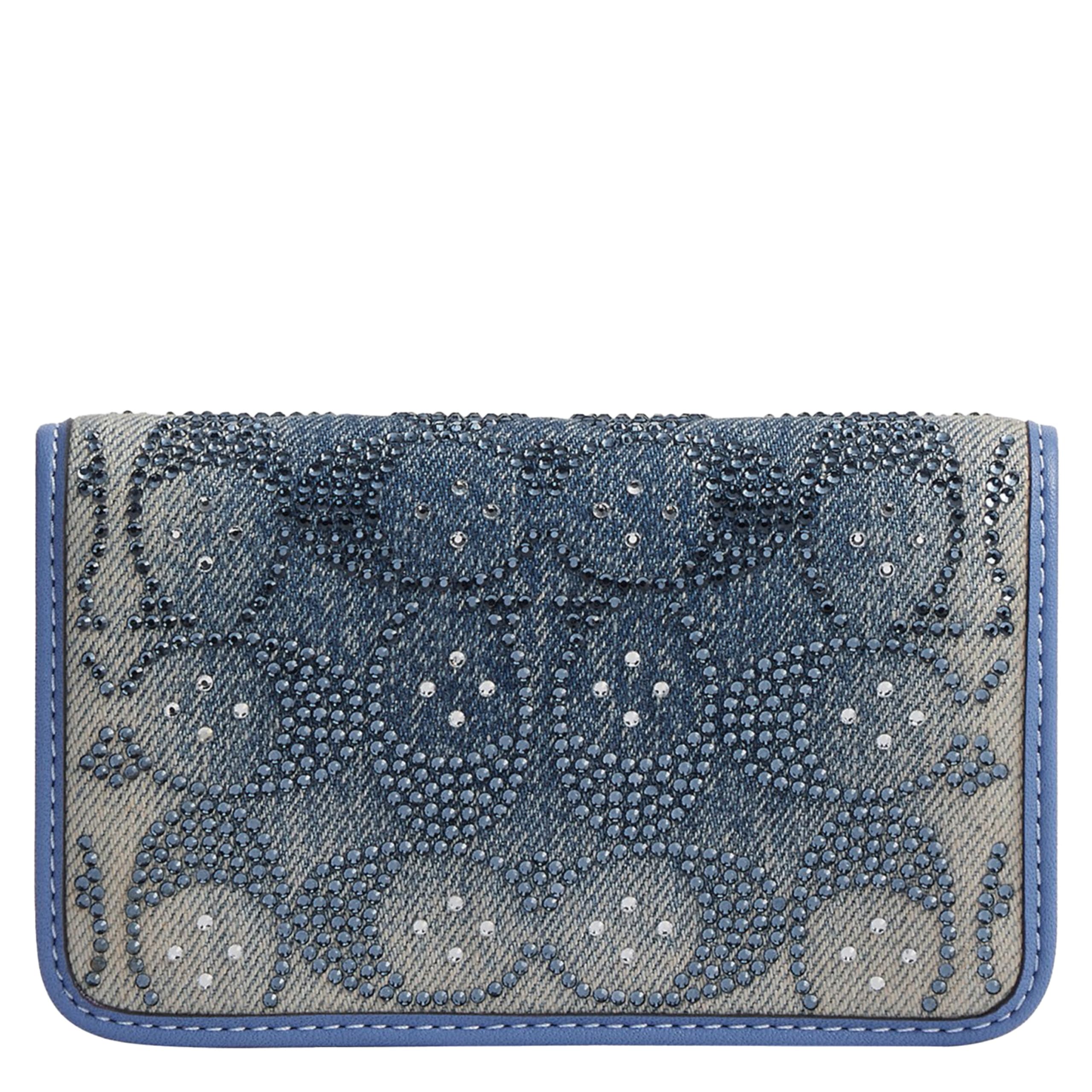 Photo 1 of Coach Essential Slim Card Case - Crystal Signature Denim