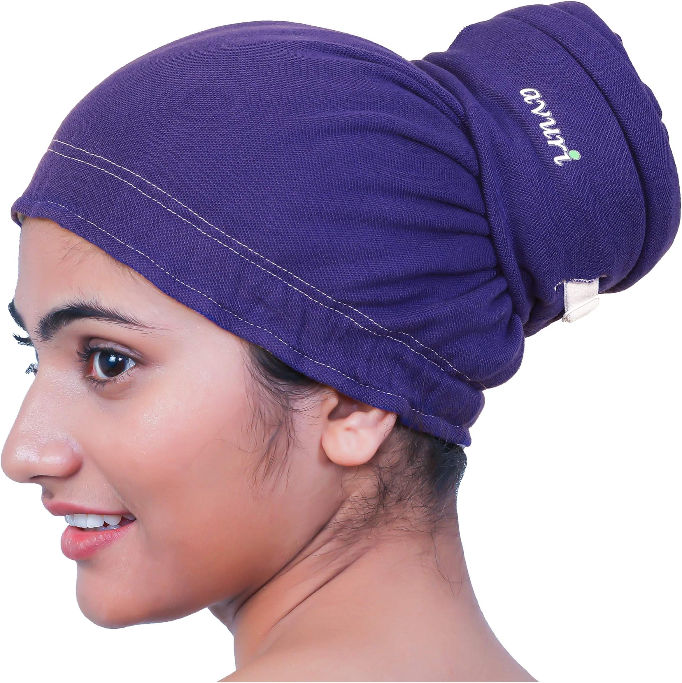 AVURI Hair Drying Cap (Medium, Indigo Violet)