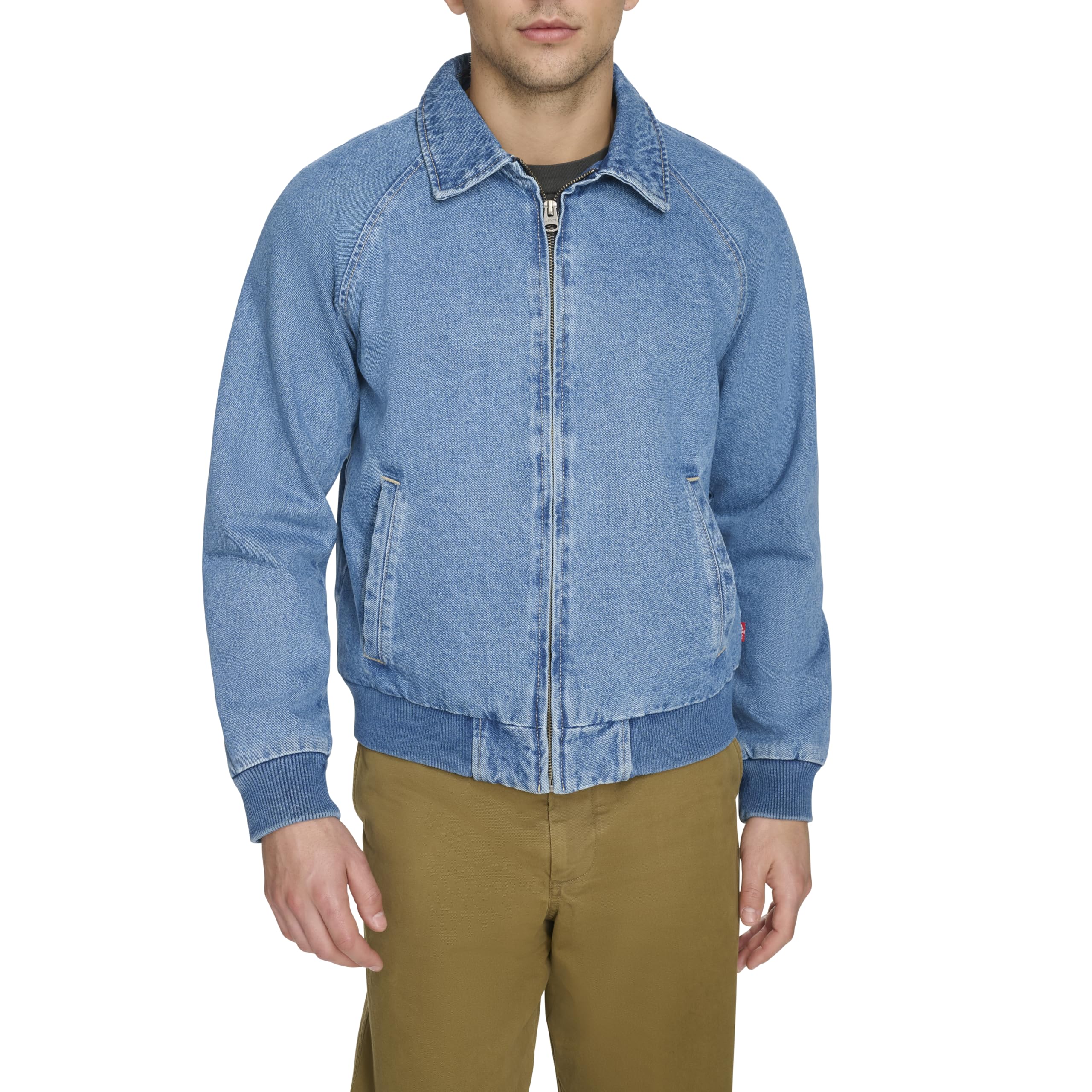 Levi's Men's Denim Bomber Jacket, Denim, M