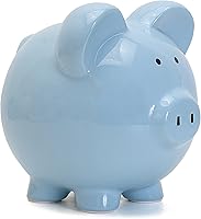 Vista 1 de Child to Cherish Cerdito de cerámica, azul