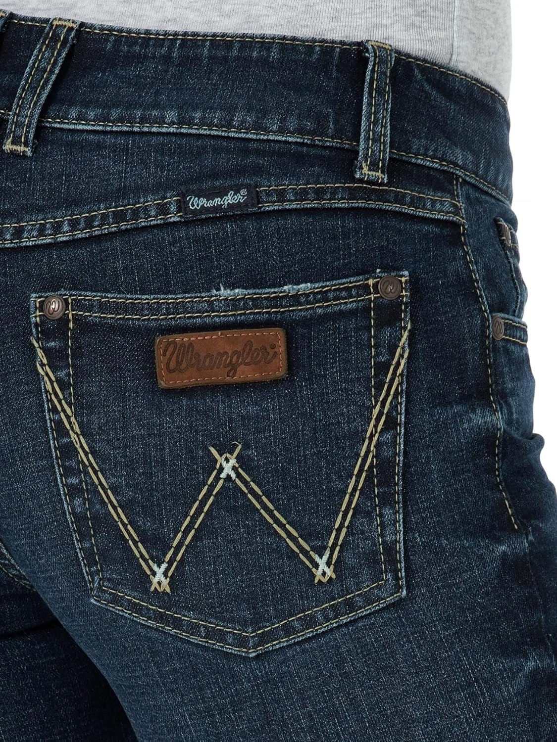 Wrangler Women's Retro Mae Mid Rise Wide Leg Trouser Jean - Image 4