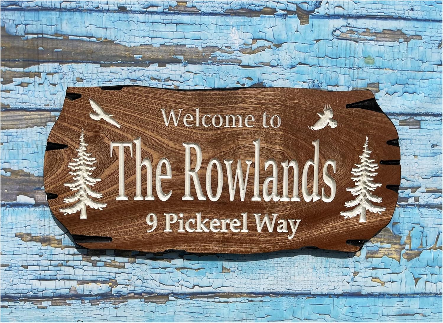 Custom Cabin Sign, Personalized Wooden Sign, Rustic Wood Sign, Cottage Sign
