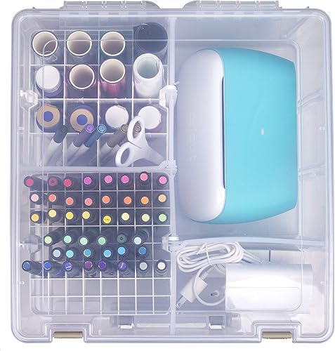 Miniatura 22 de ArtBin 6993SP Super Satchel Double Deep con bandeja de accesorios para manualidades en papel, transparente, 1 bolsa y 1 bandeja