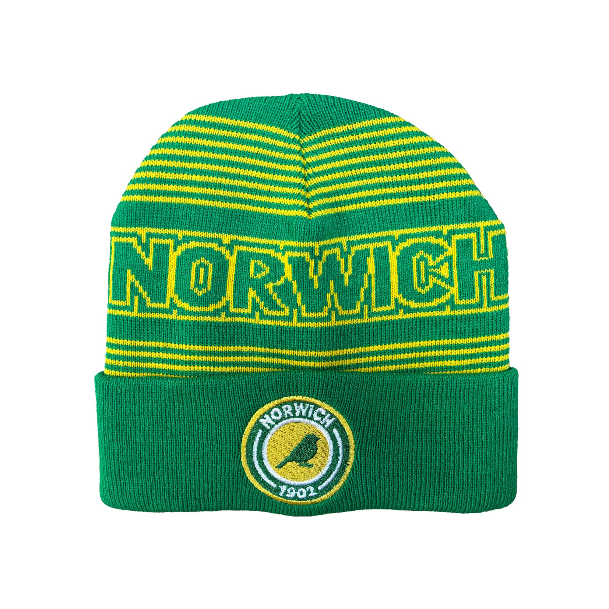 Beyond Happy Unisex Multicolor Norwich Football Fans Bronx Hat - Canaries Winter Supporters' Hat