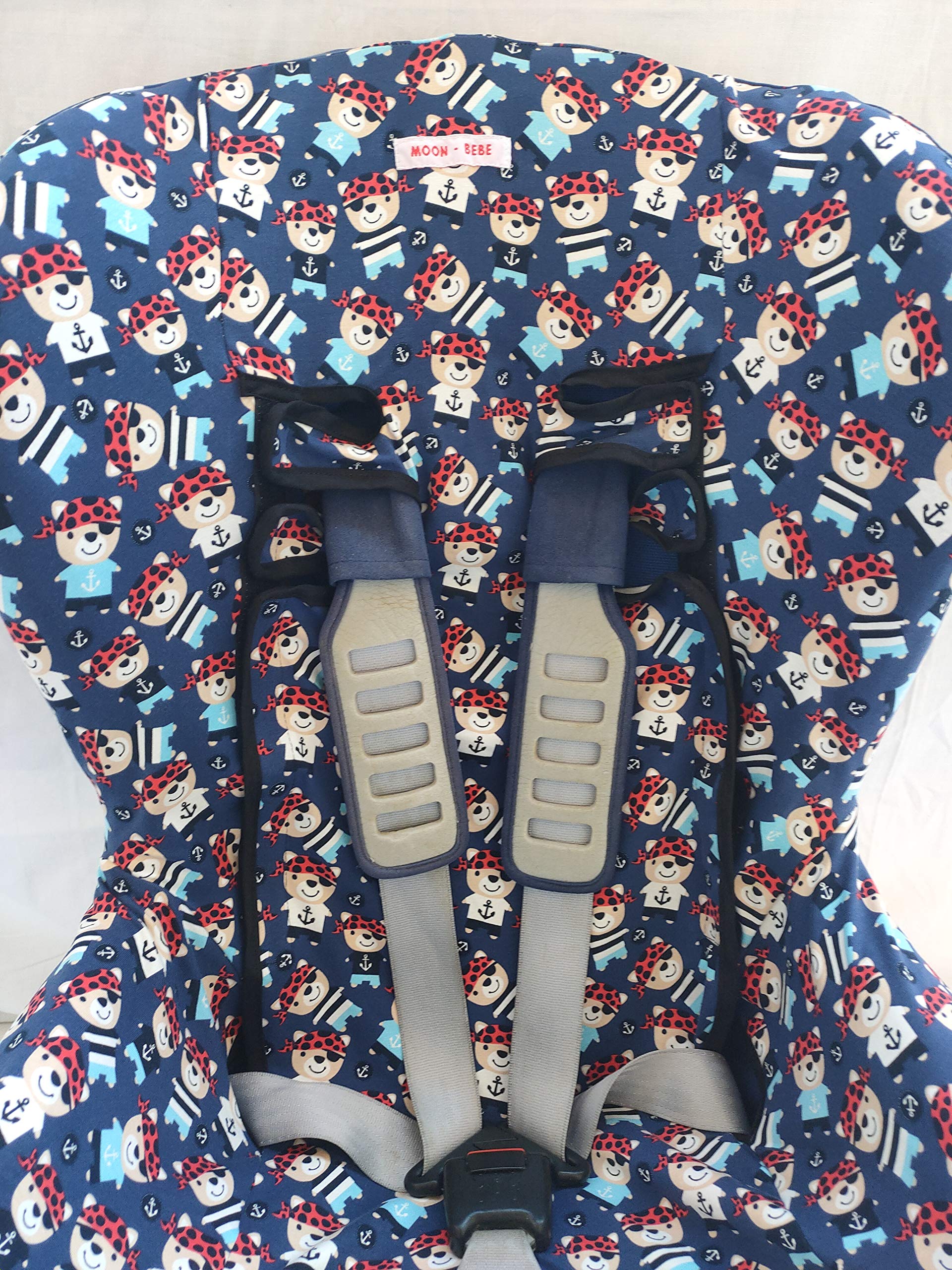 MOON-BEBE Funda Universal para Silla de Coche Grupo 1-2-3 (AZUL)