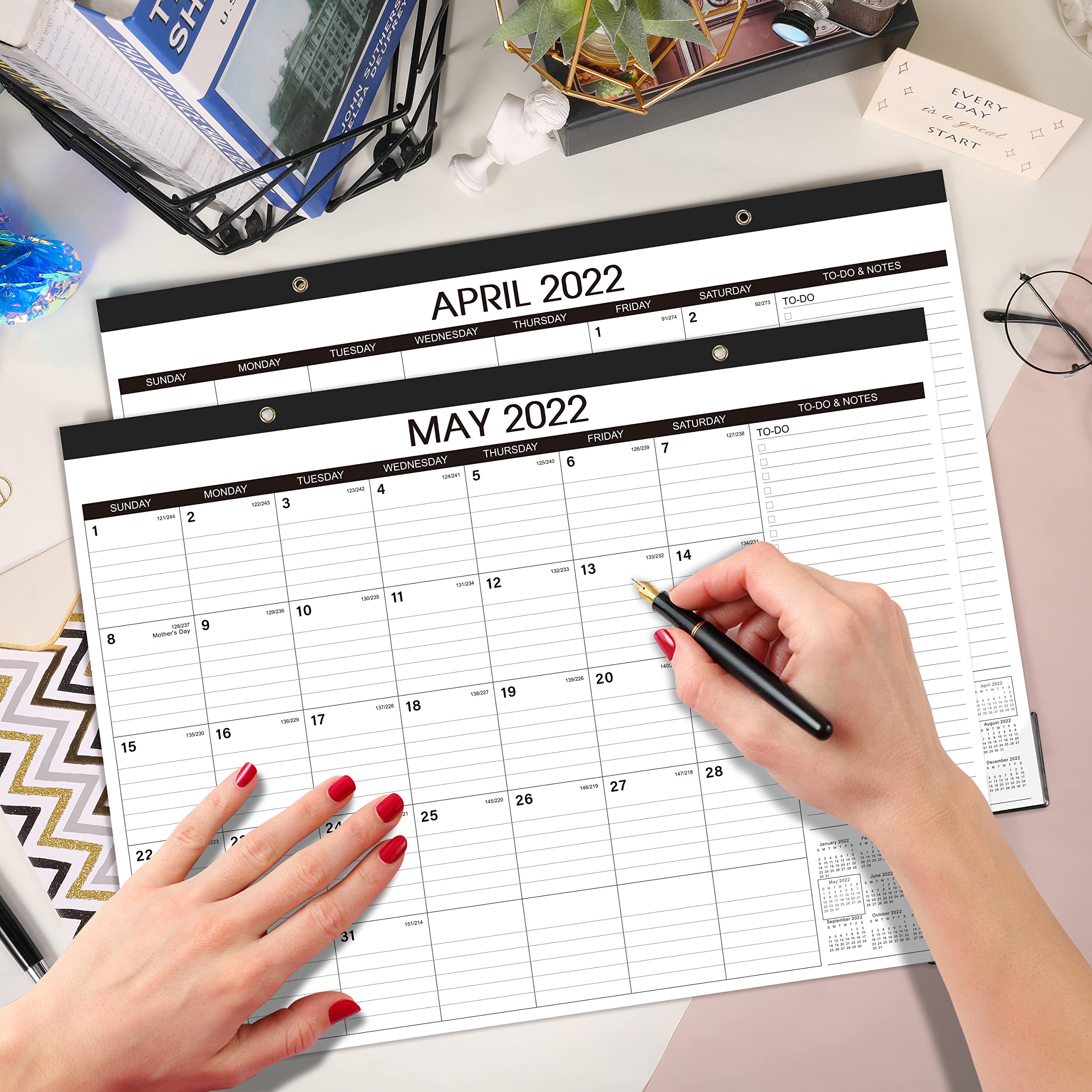 Buy 20222023 Desk Calendar Large Desk Calendar 20222023, 17" x 20
