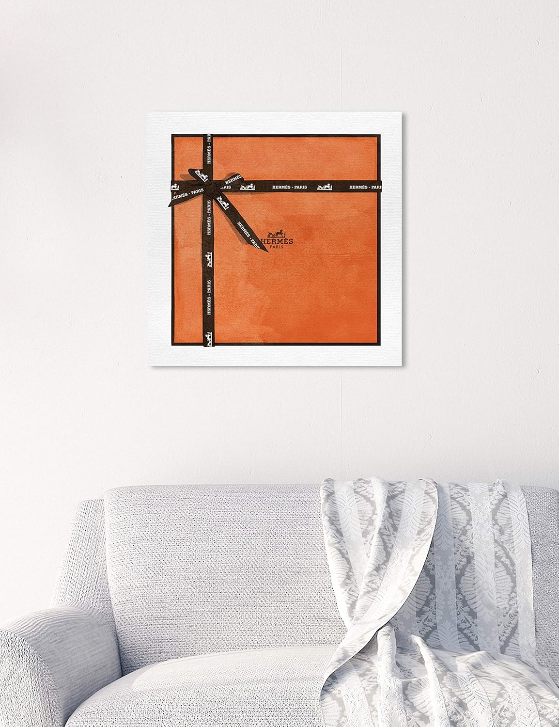 Oliver Gal 'Perfect Orange Gift' The Fashion Wall Art Decor Collection Contemporary Premium Canvas Art Print