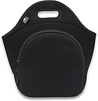 Vista 14 de Nordic By Nature Lonchera de neopreno para mujer y lonchera para niños, bolsa de almuerzo aislada, reutilizable, lavable, gruesa, duradera