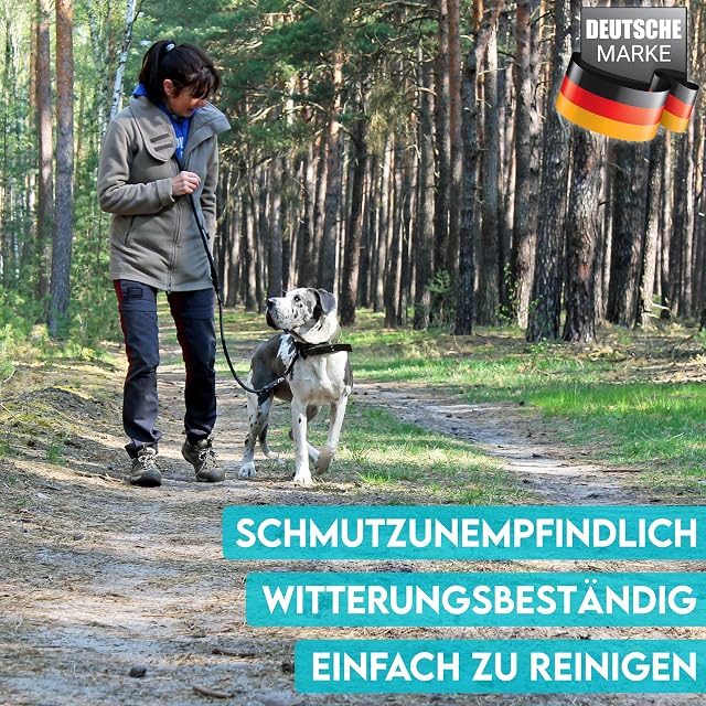 Foto 6 de 7 de HUND IST KÖNIG Correa para perros ajustable de 2,3 m, resistente con mosquetón de seguridad