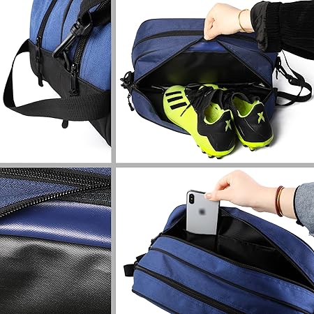 Amazon.co.jp: ダブルコンパートメントシューズバッグ ツートン