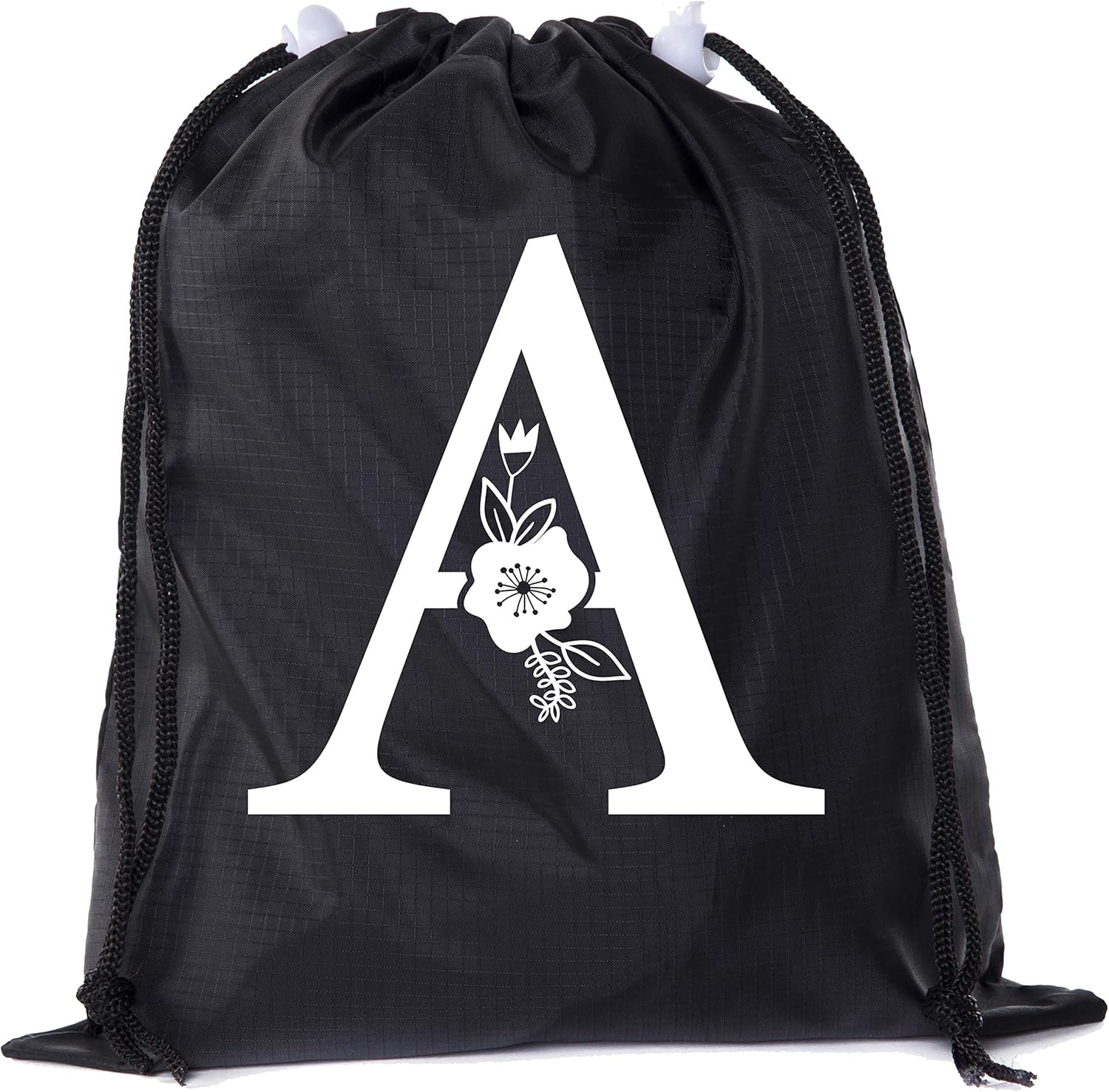 Custom Monogram Cinch Sacks, Bulk Drawstring Bags, Personalized Pull String Bags