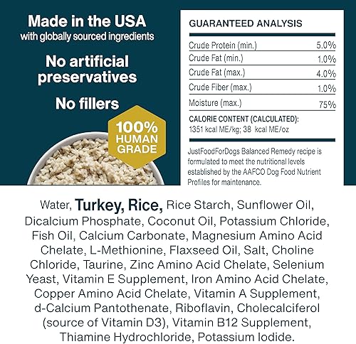 Miniatura 8 de JustFoodForDogs Pantry Fresh - Alimento húmedo para perros, comida completa o alimento para perros, para estómagos sensibles, remedio equilibrado