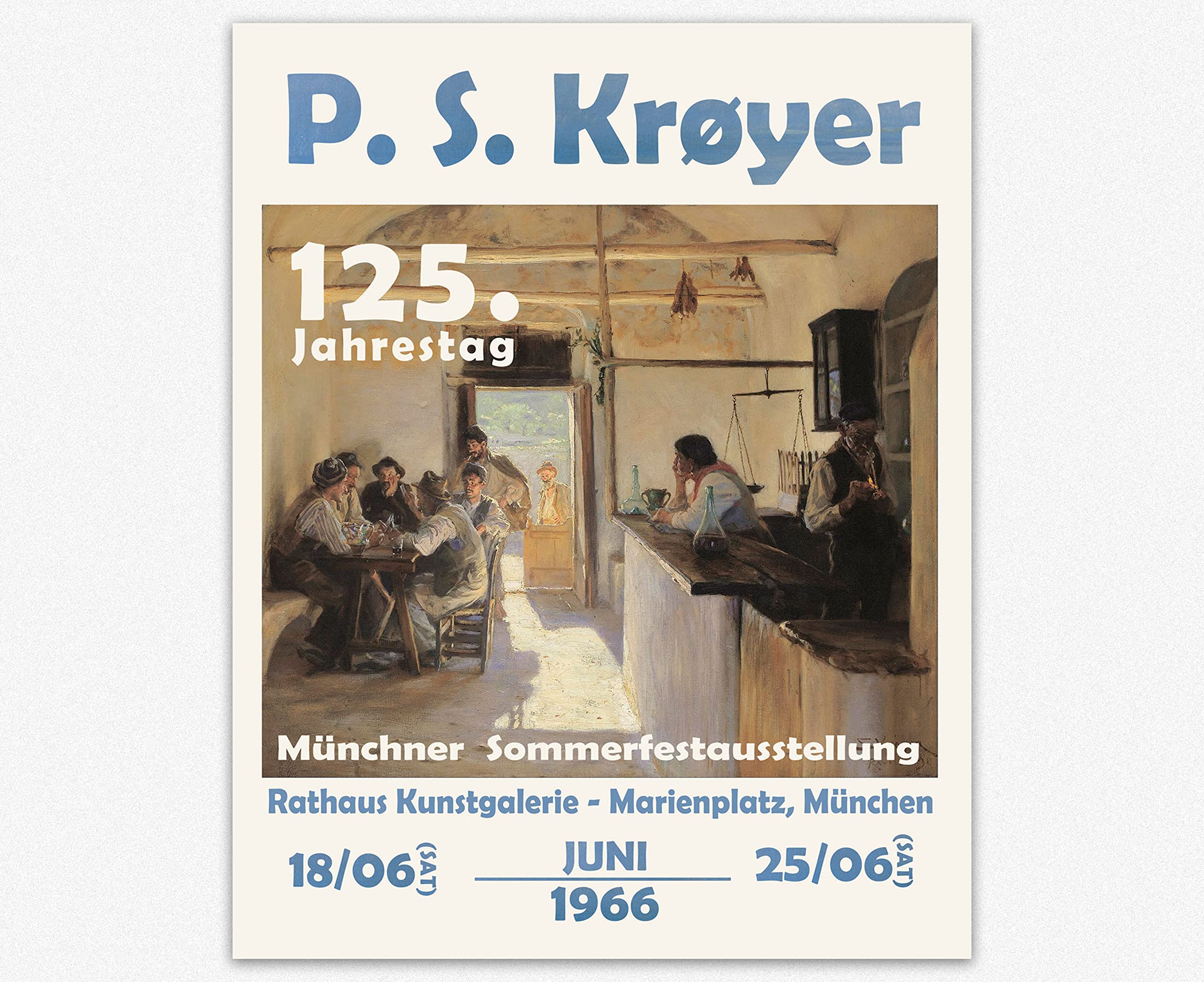 Affiche P S Kroyer 1966 Wallbuddy imprimée sur papier de qualité musée pour collectionneurs