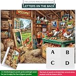 Chicken Coop Puzzles for Adults 1000 Piece, Jigsaw Puzzles for Adults, Adult Challenging Game Toys, Impossible Puzzle, Family Decoration Puzzle