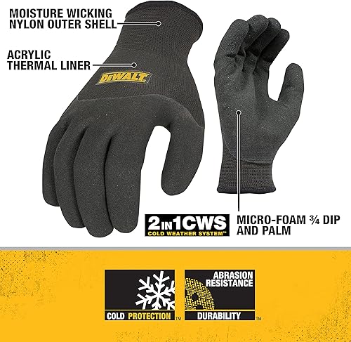 Miniatura 2 de Dewalt - Guantes de agarre con aislamiento térmico 2 en 1