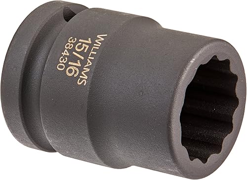 Miniatura 16 de Williams 38438 - Enchufe de impacto estándar de 3/4 pulgadas, 1-3/16 pulgadas, 12 puntos