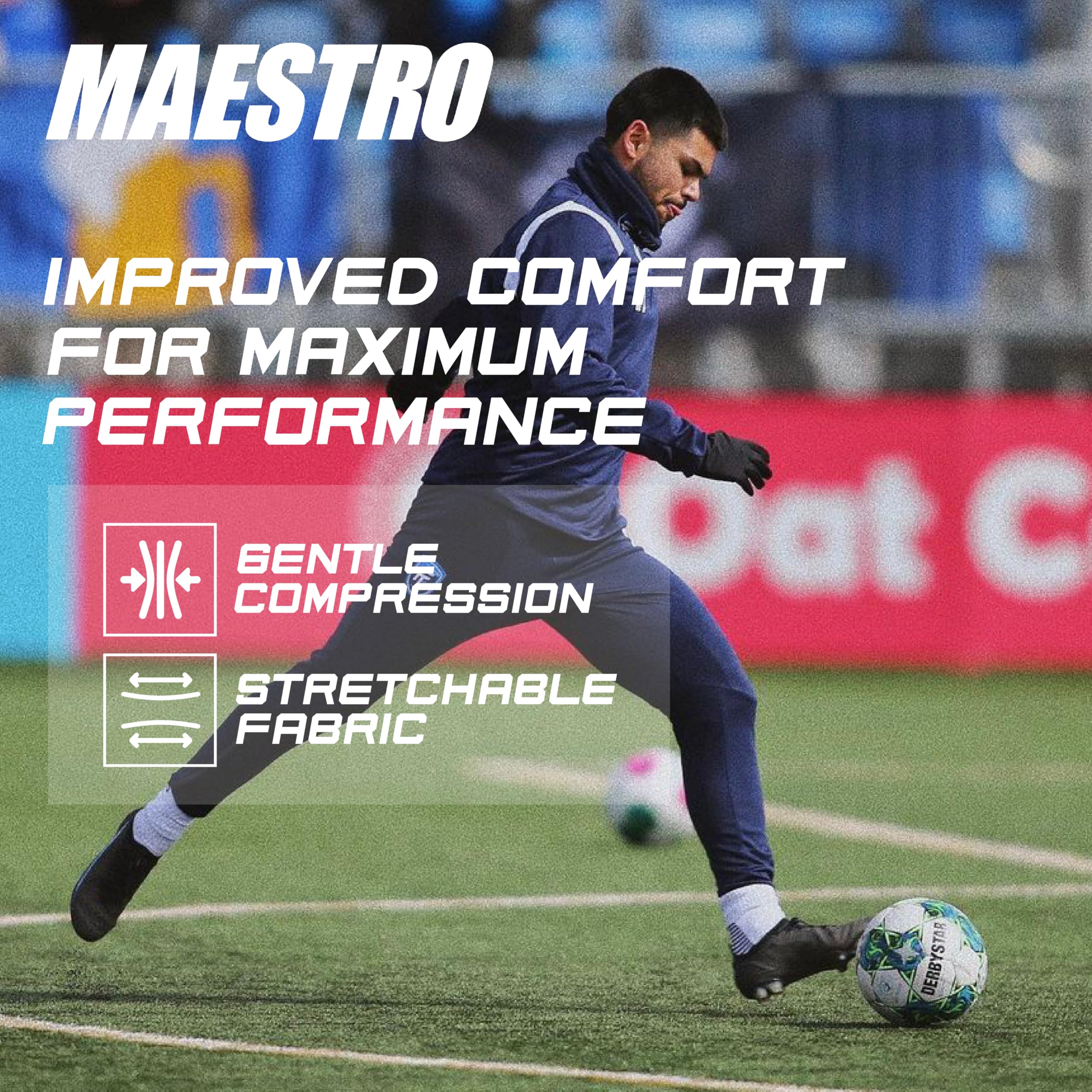 Maestro - Calcetines antideslizantes para fútbol para hombre y mujer con almohadillas antideslizantes, ideales para fútbol, baloncesto y deportes