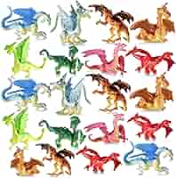 Amazon.com: Mini Dragon Toy Figures - 48 Pack - 2