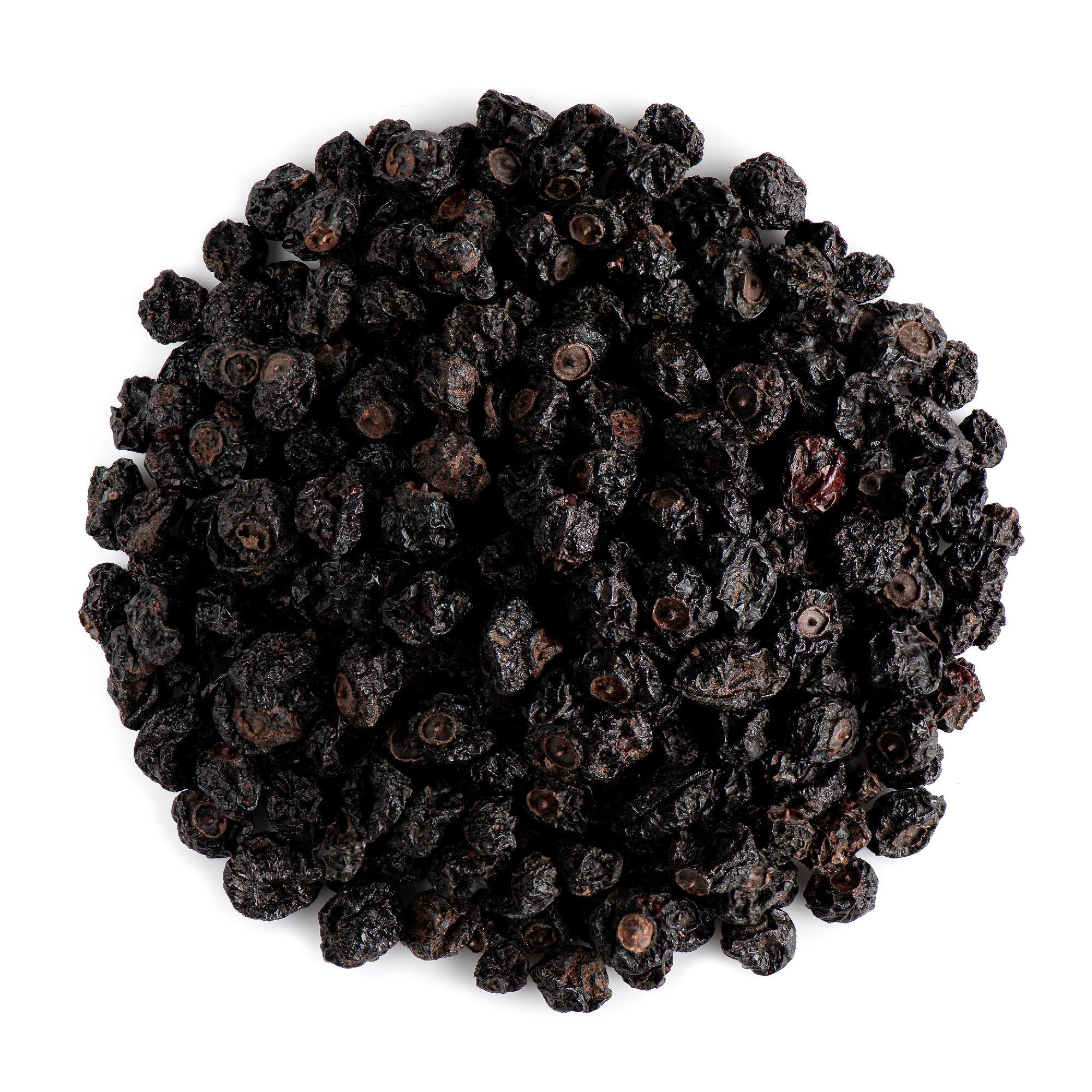 Bayas de Grosella Negra Secas Ecológicas - Fruta Entera - Ribes Nigrum | perfectas para repostería mueslis y batidos caseros - sabor ácido intenso sin azúcares añadidos
