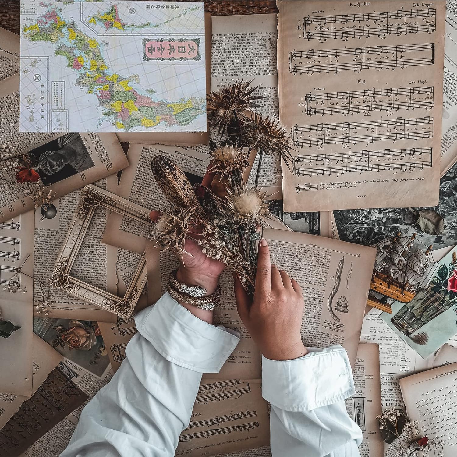 150 PcsVintage Journaling Scrapbooking Papers Vintage Journaling Supplies Craft Kits for Junk Journal Bullet Journal Planners Aesthetic Room Decor Decoupage Stationary Art Collage Photo Frame : Arts, Crafts & Sewing