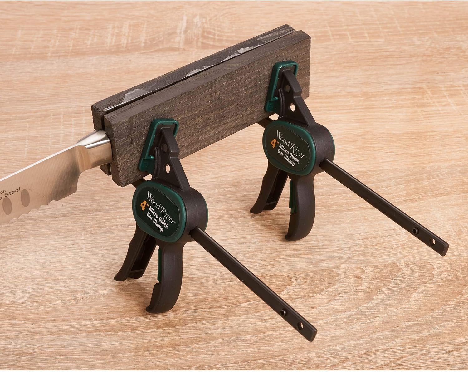 Woodriver Micro Quick Bar Clamp - 4” - Pair