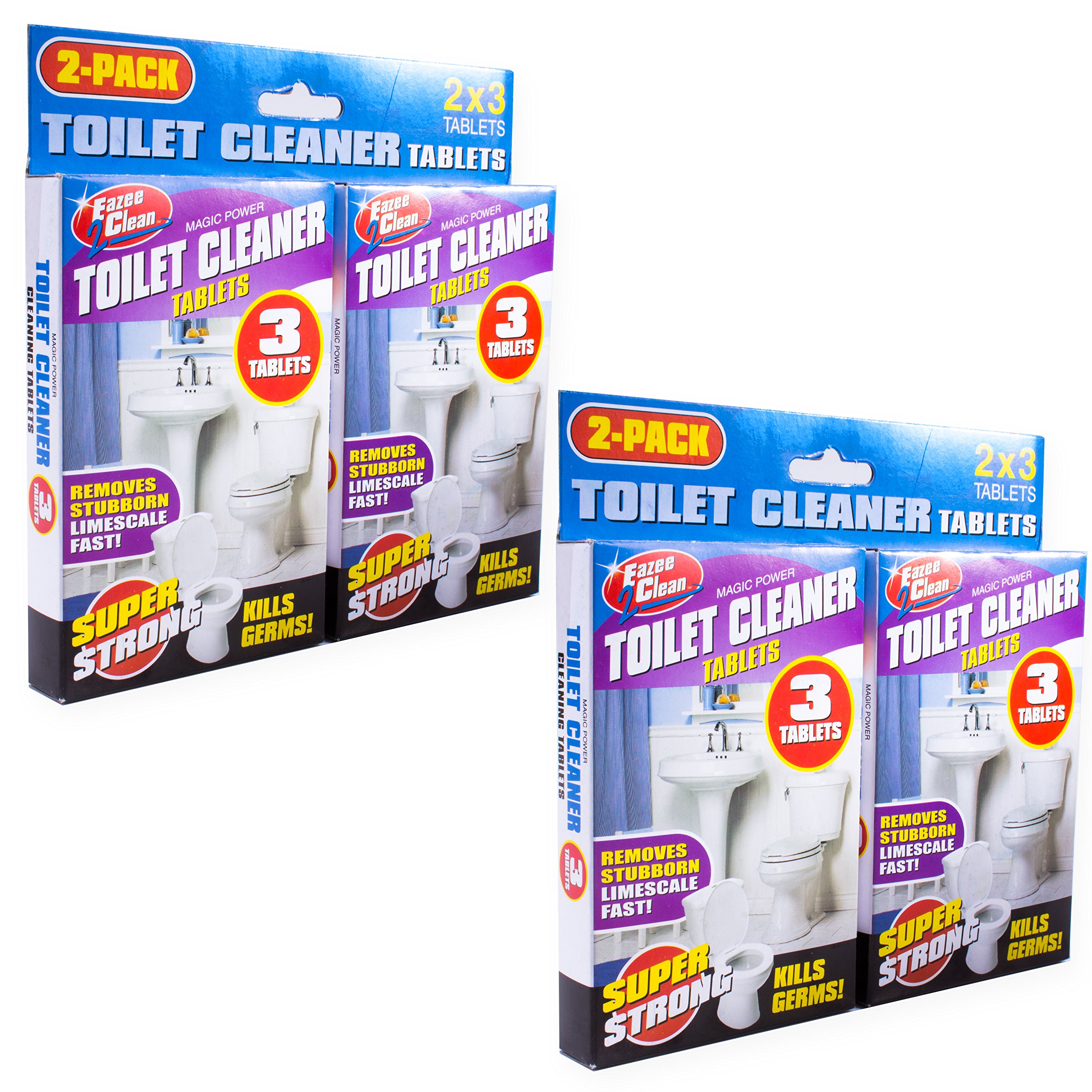 12Pc Super Strong Toilet Bowl & Cistern Cleaner Germ Killing Fast Acting Limescale Remover
