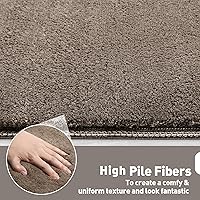 Vista 4 de PURE ERA - Alfombras para peldaños, de felpa suave, con bordes redondeados, de interiores, aptas para mascotas, antideslizantes, sin cinta, lavables
