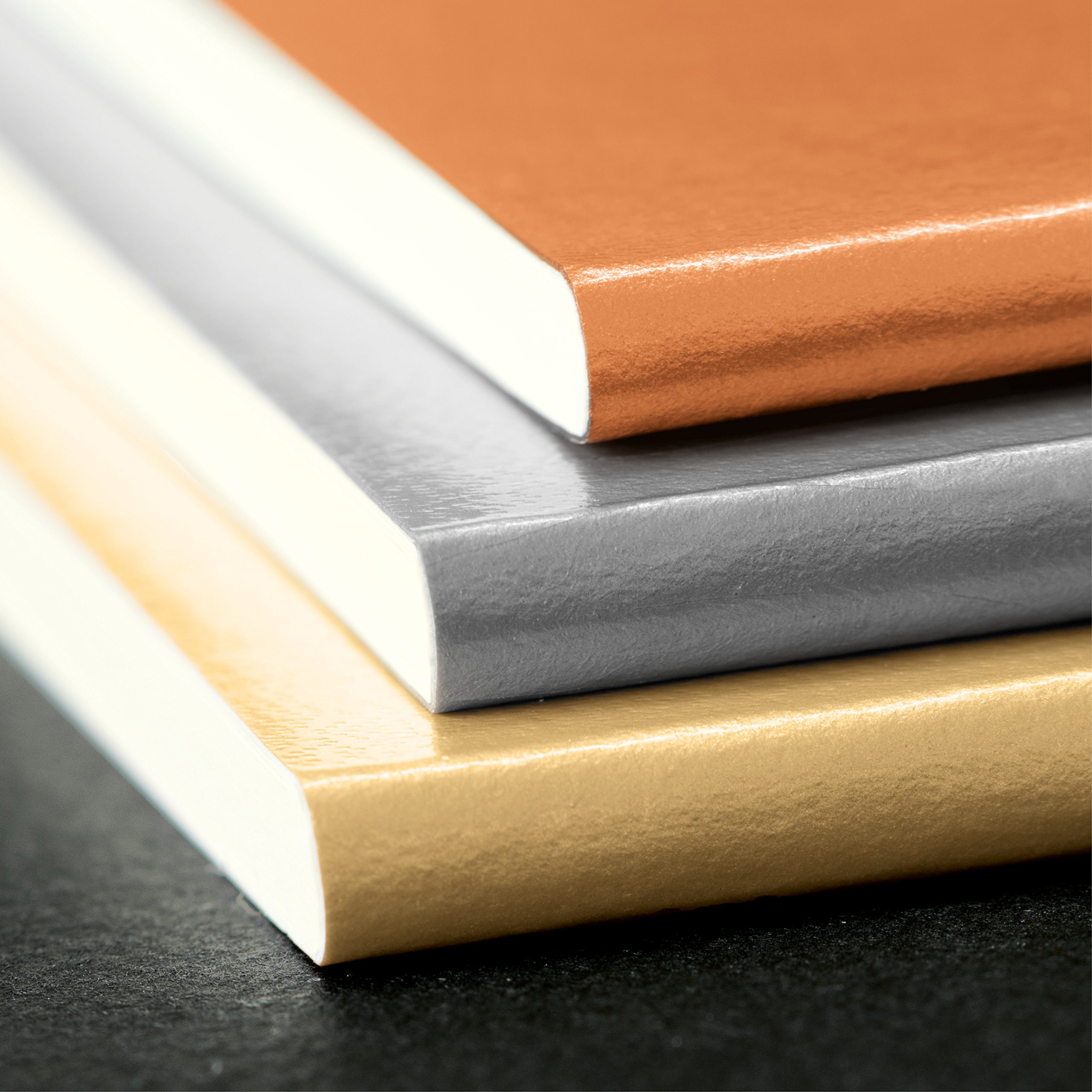 LEUCHTTURM1917 355531 Jottbook Medium (A5), 60 numaralı sayfa, boş, altın, ikili pakette