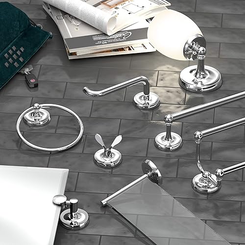 Miniatura 3 de Gatco Designer II - Espejo rectangular sin marco, cromado, montado en la pared, 24 pulgadas de alto x 19.50 pulgadas de ancho, espejo biselado de