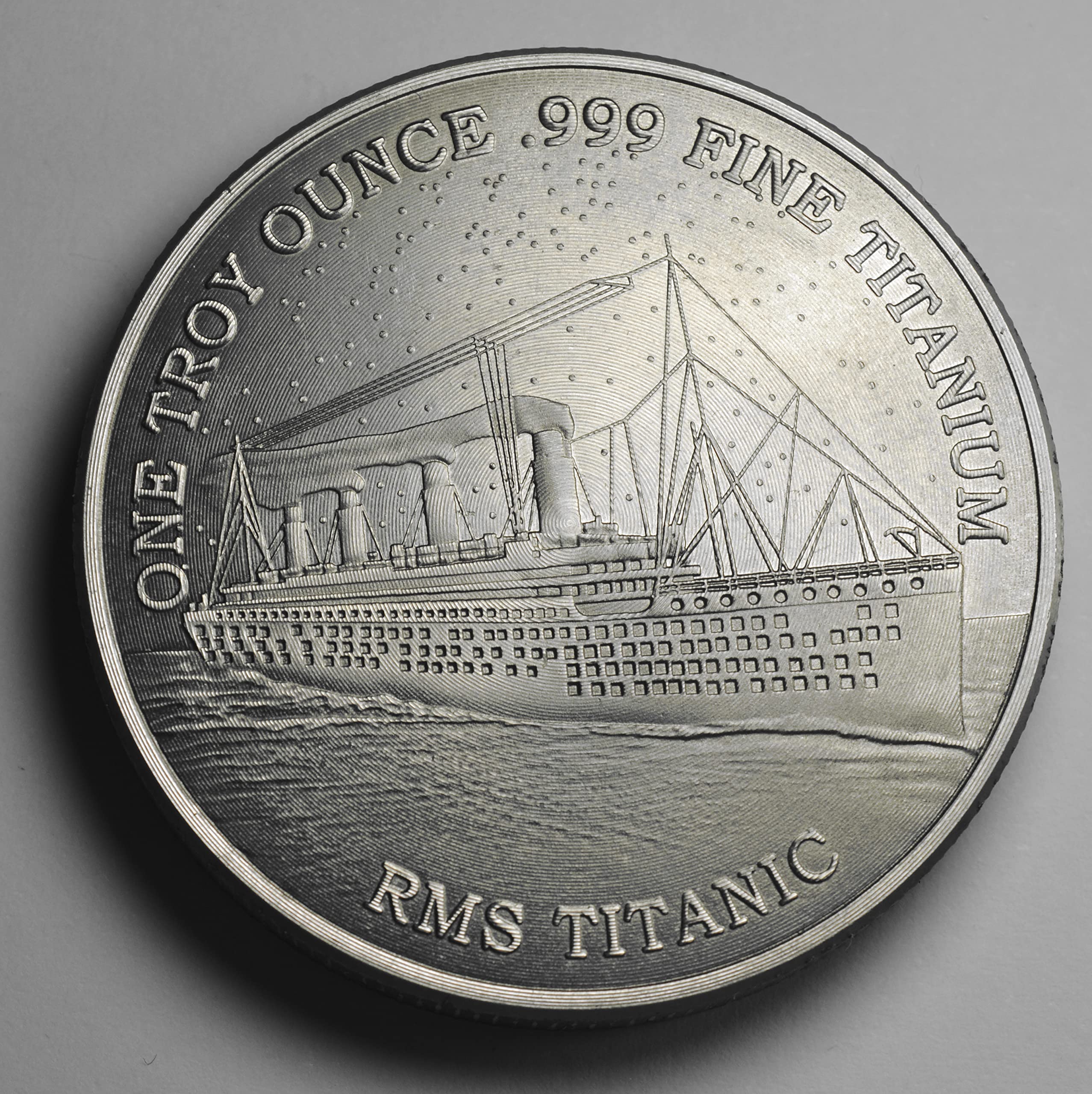 Fine/Pure .999 TITANIUM Coin/Round/Bar. RMS Titanic. One Troy Ounce 31.1g. Investment/Bullion