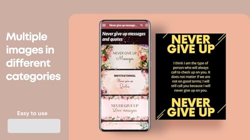 Never give up messages and quotes
