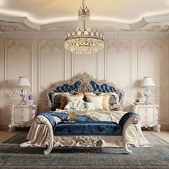 TOCHIC French Empire Crystal Chandelier 6-Light Farmhouse Antique Bronze Chandelier Vintage Rustic Ceiling Light Fixture for Dining Living Room, Bedroom, Kitchen Island, Bathroom, Foyer, 19 W