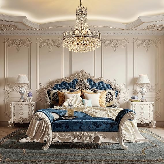 TOCHIC French Empire Crystal Chandelier 6-Light Farmhouse Antique Bronze Chandelier Vintage Rustic Ceiling Light Fixture for Dining Living Room, Bedroom, Kitchen Island, Bathroom, Foyer, 19 W