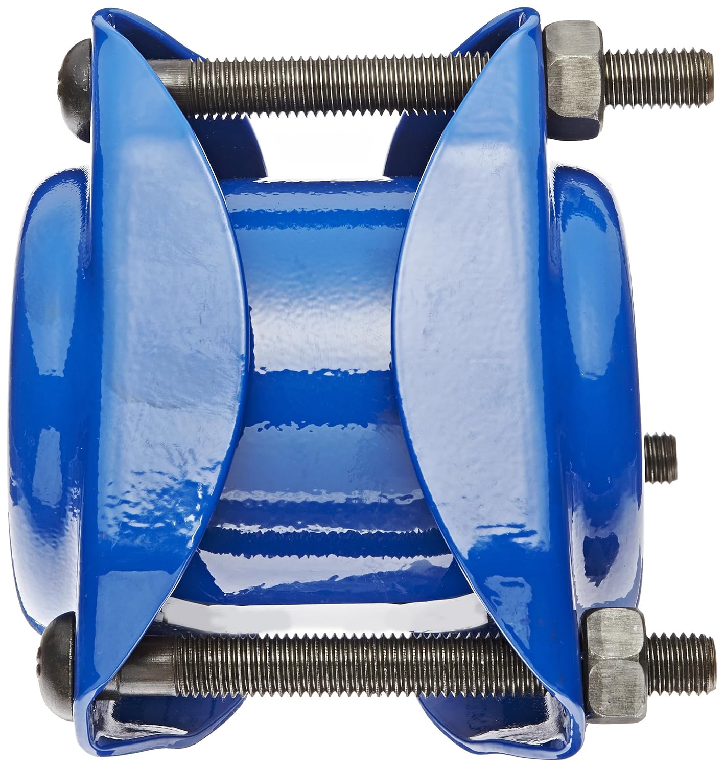 Smith-Blair Ductile Iron Pipe Coupling, Carbon Steel Bolt, 3 Bolts, 5" Length, 3" Pipe Size