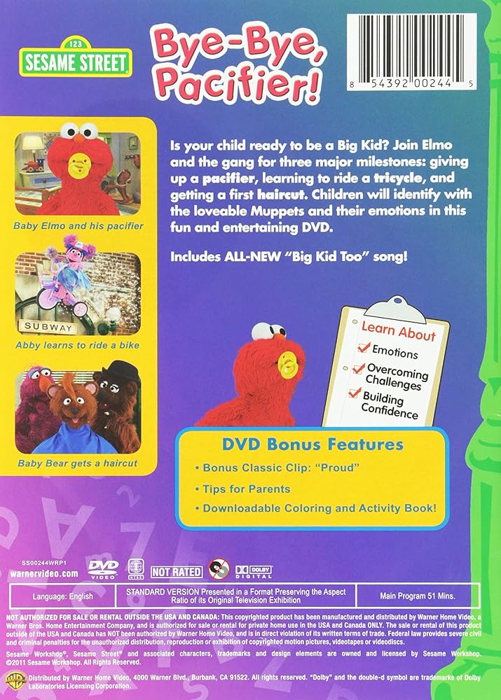 (未使用･未開封品)Bye-Bye Pacifier - Big Kid Stories [DVD] Sesame Street: Bye-Bye Pacifier! Big Kid Stories with Elmo