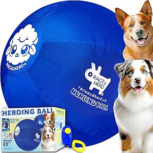 Race&Herd Original 22" Herding Ball for Dogs - Training Toy for