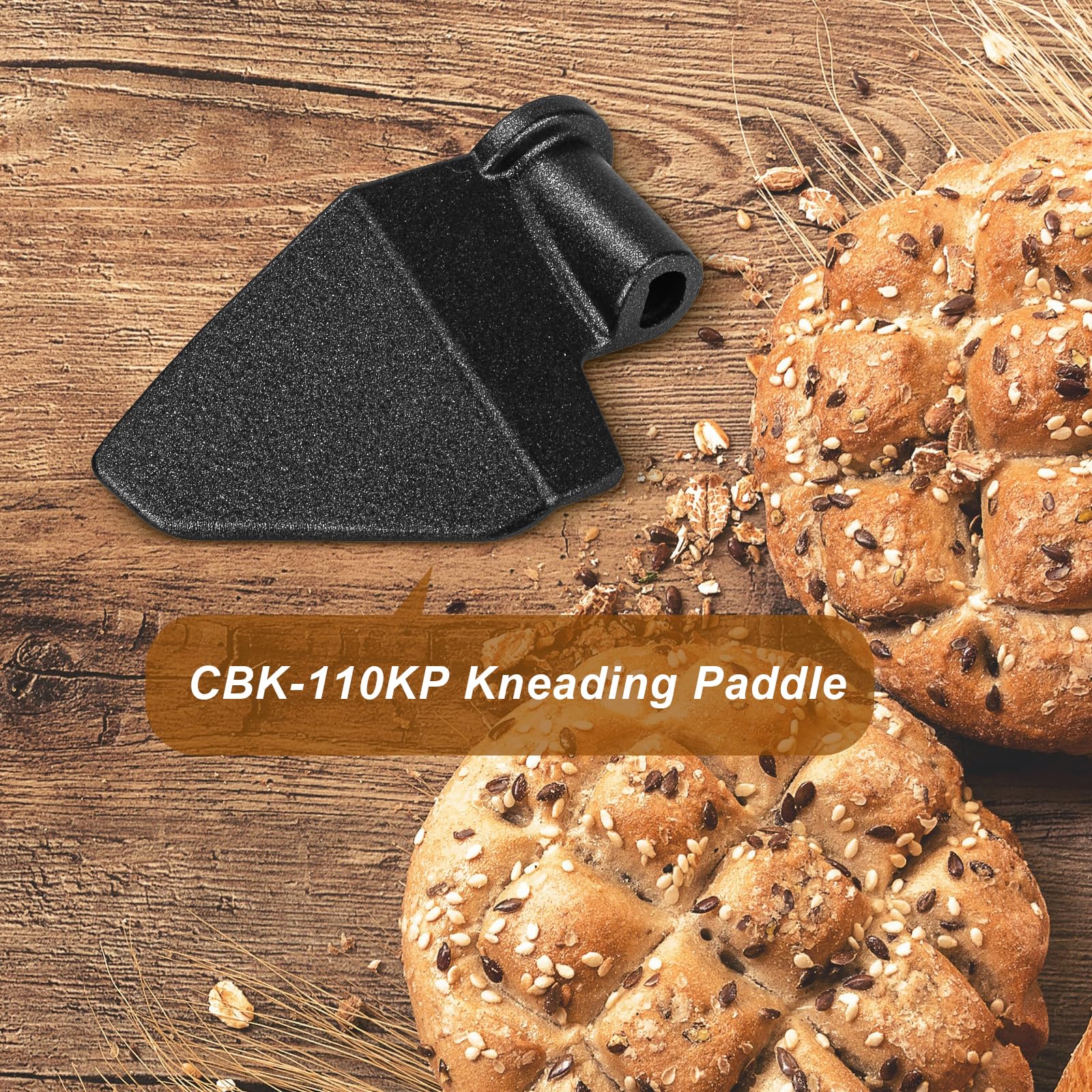 CBK-110KP - Piezas para hacer pan de paleta de amasado compatibles con la máquina de hacer pan Cuisinart, compatible con los modelos CBK-110 CBK-110P1 Compact Bread Maker (paquete de 2)