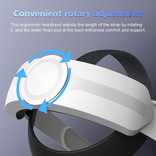 Miniatura 5 de Head Strap with Battery Pack for Oculus Quest 2 APZDY 5000mAh Fast Charging VR PowerLightweight with Adjustable Elite Strap for Enhanced Comfort and