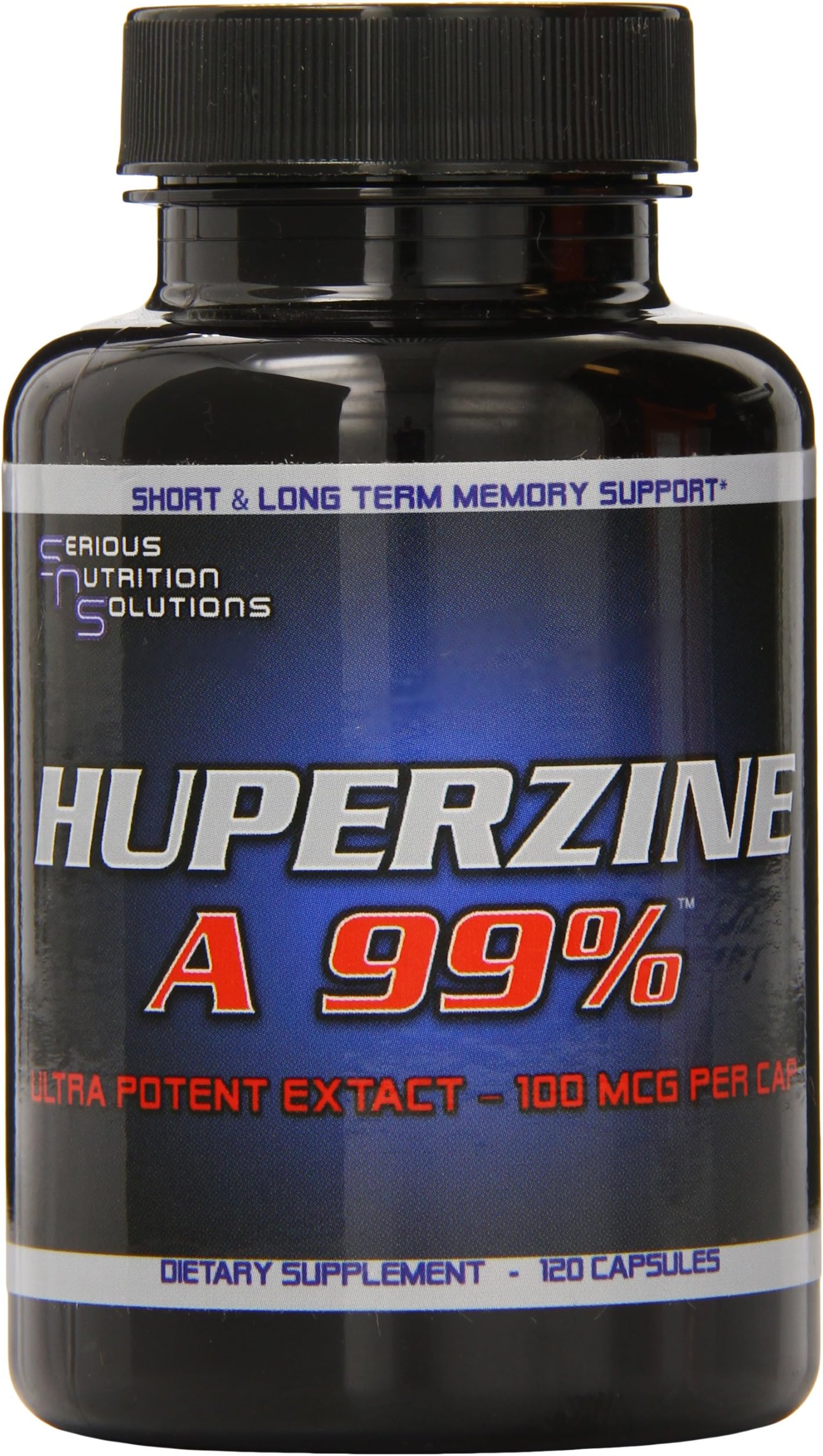 Serious Nutrition Solution (99% Huperzine Extract) Capsules, 120 Count