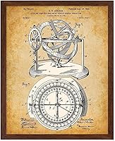 Vista 55 de Poster Master Póster celestial – Impresión del mapa de las estrellas – Regalo para astronomía, fanáticos lunares – Arte vintage para el hogar