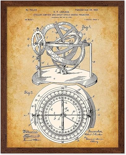 Miniatura 55 de Poster Master Póster celestial – Impresión del mapa de las estrellas – Regalo para astronomía, fanáticos lunares – Arte vintage para el hogar