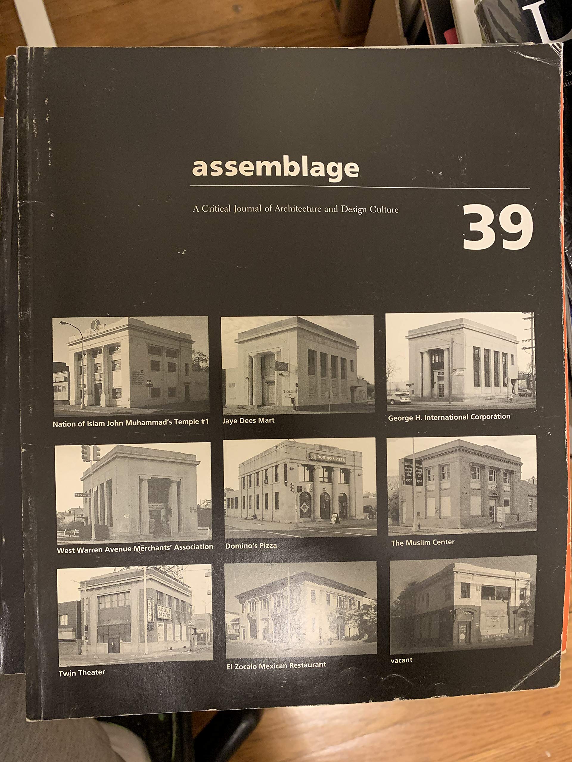 Assemblage 39 a Critical Journal of Architecture and Design Culture (39) Paperback – January 1, 1999