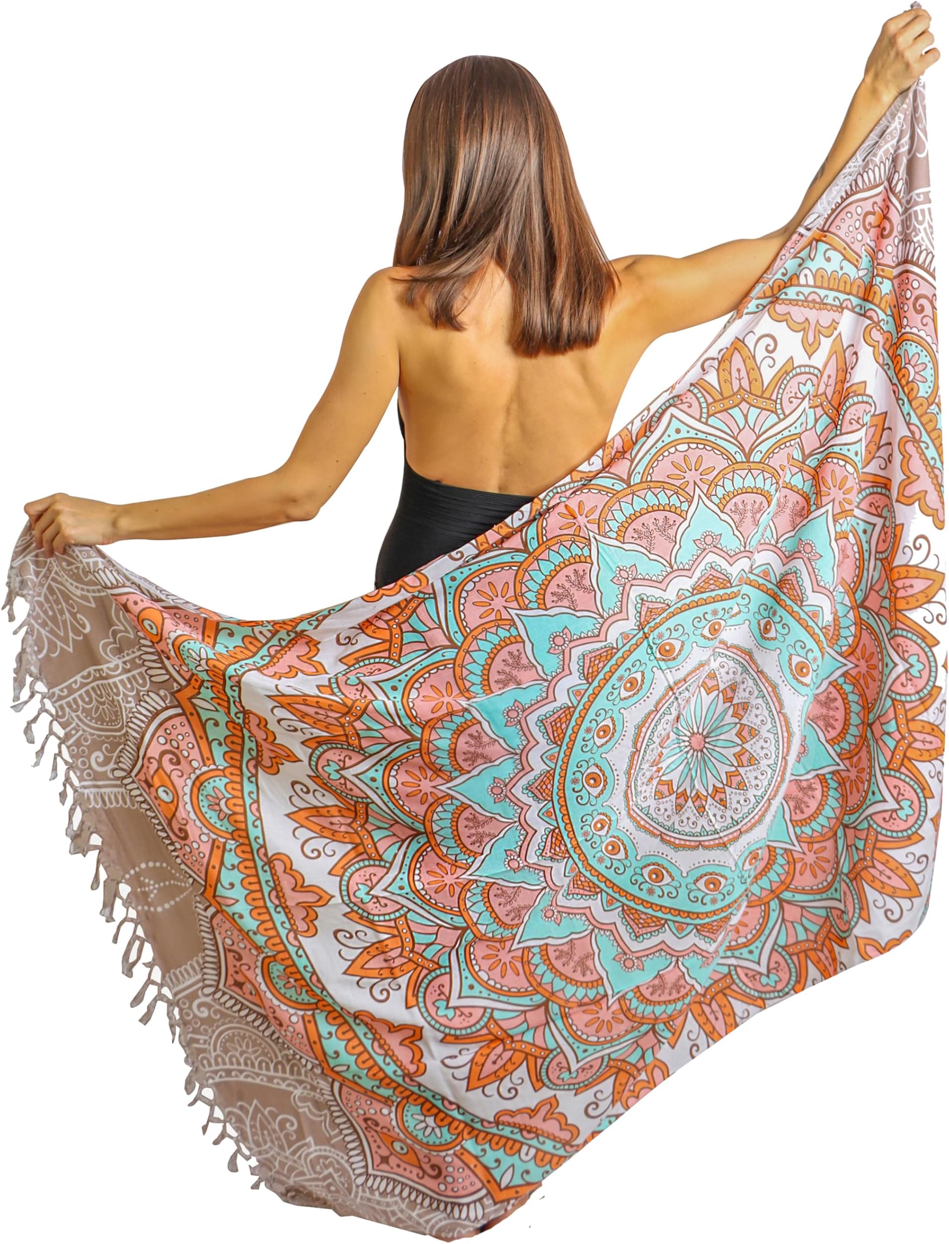 Boho Chic Pareo - Mandala Pareo - Bikini Swimsuit Cover Up - Beach Dress - Wrap
