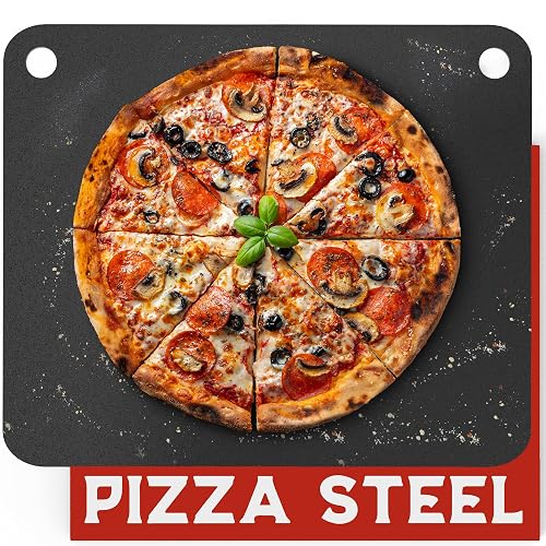 Primica Pizza Steel XL for Oven & Grill,16'x13.4', The Ultimate Crust Game Changer, Perfect for Oven Baked Pizza with hi