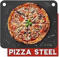 Primica Pizza Steel XL 16x13.4" for Oven & Grill - 20x Conductivity of Stones, Wood-Fired Crust Perfection at Home