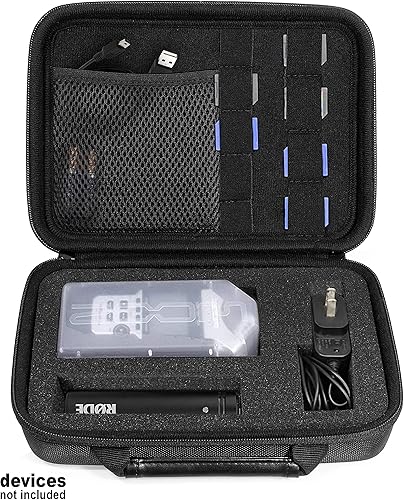 Miniatura 3 de Estuche de grabadora portátil profesional con incrustaciones de espuma DIY para ZOOM H1, H2N, H5, H4N, H6, F8, Q8 Prácticas grabadoras de música,